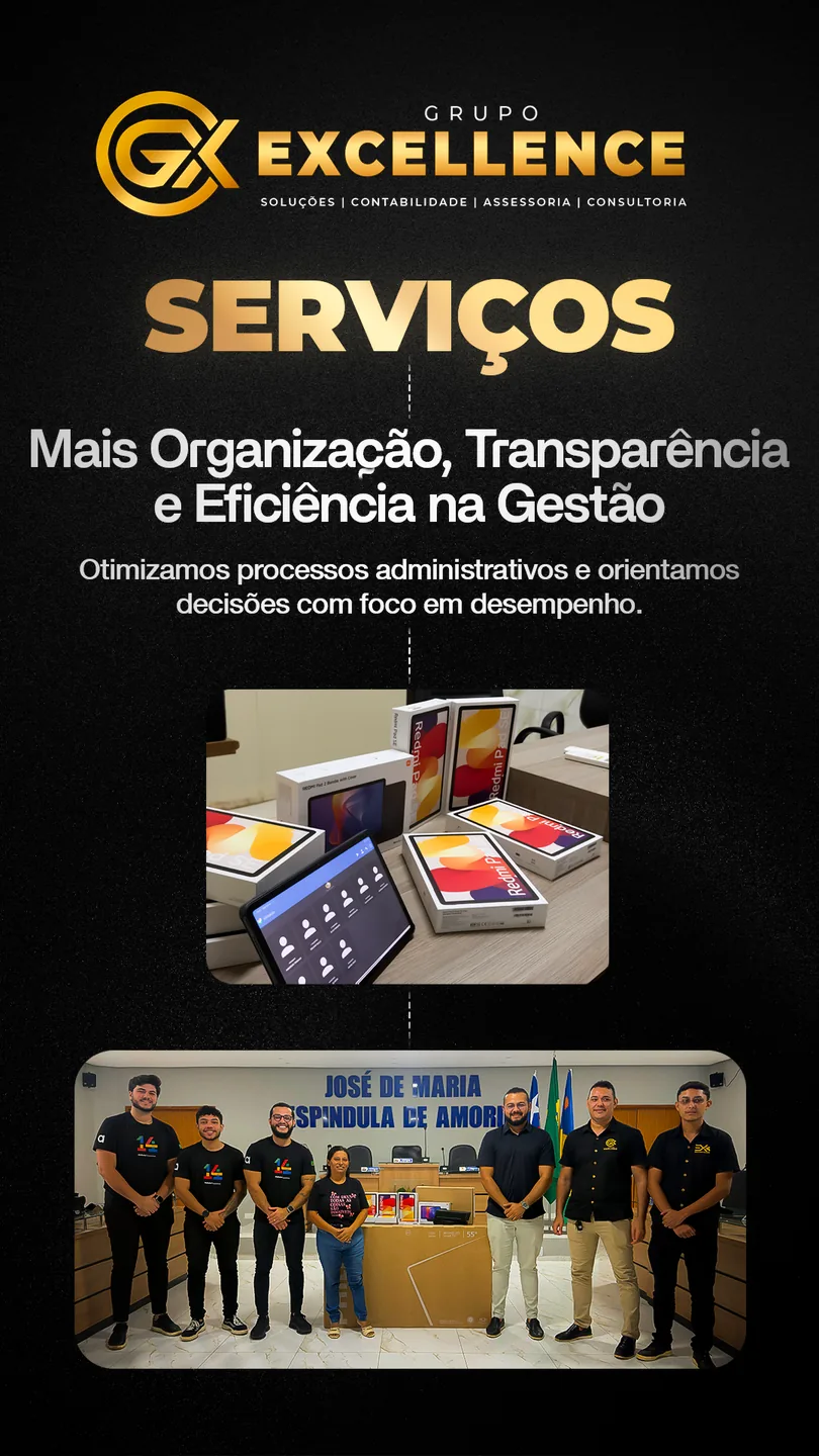 Serviço: organização e transparência na gestão